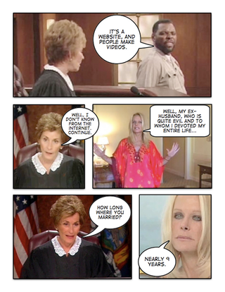 Illustration for article titled Judge Judy Vs. The YouTube Divorce Lady, Tricia Walsh-Smith
